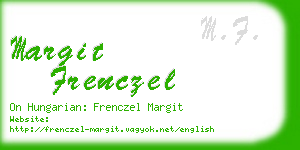 margit frenczel business card